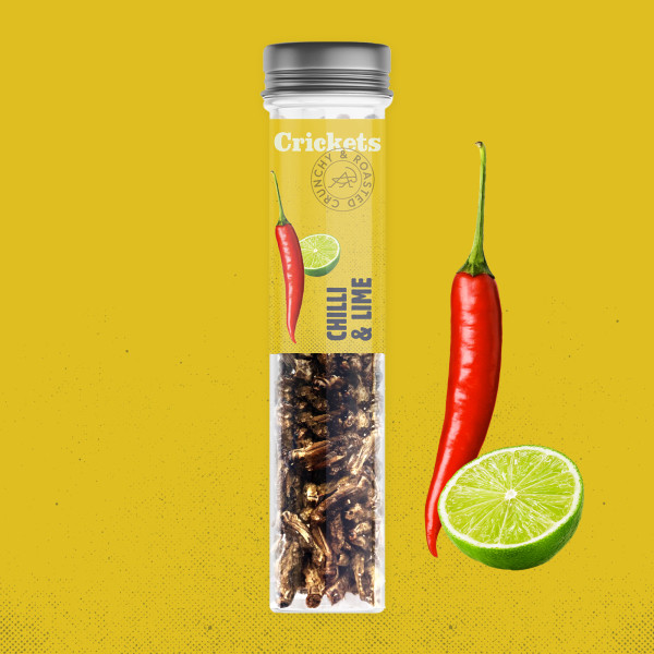 Traškūs skrudinti svirpliai "Chilli and Lime"