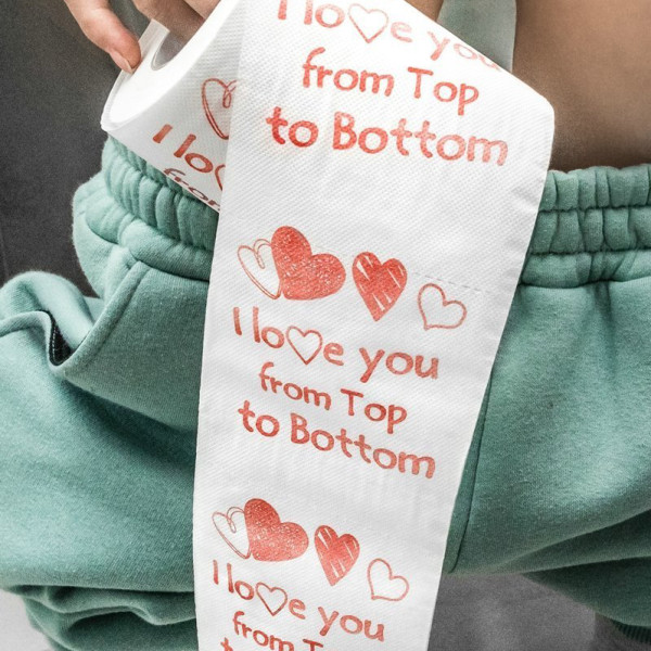 Tualetinis popierius "I LOVE YOU" Tualetinis popierius "I LOVE YOU"