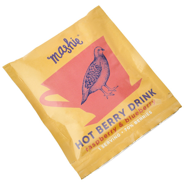Uogų tyrės arbata "MASHIE" su avietėmis ir mėlynėmis, (4vnt x 40ml) Uogų tyrės arbata "MASHIE" su avietėmis ir mėlynėmis, (4vnt x 40ml)