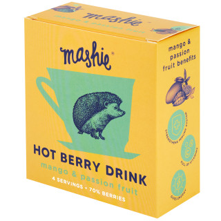 Uogų tyrės arbata "MASHIE" su mangais ir pasiflorais, (4vnt x 40ml)