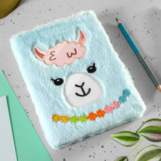 Užrašų knygelė "Lama" su kailiu