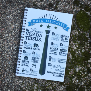 Užrašų knygutė "10 Boso taisyklių", A5