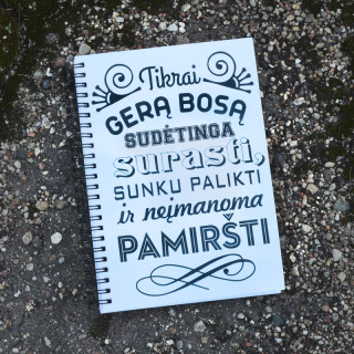 Užrašų knygutė "Gero boso neįmanoma pamiršti", A5