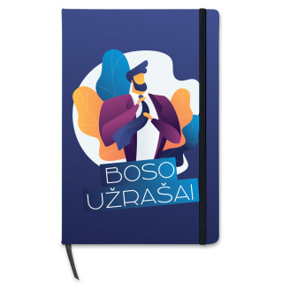 Užrašų knygutė kietu viršeliu "Boso užrašai"