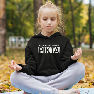 Vaikiškas džemperis "Kada noriu, tada ir pikta"