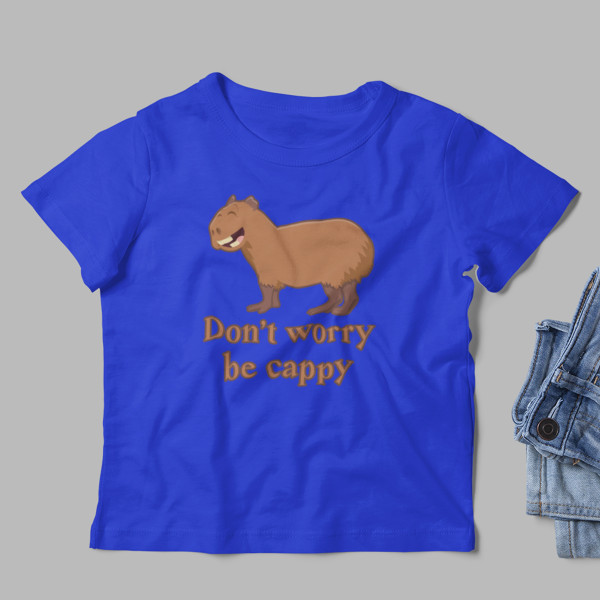 Vaikiški marškinėliai "Don't worry be cappy"