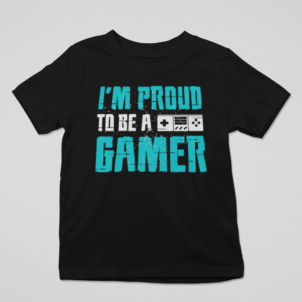 Vaikiški marškinėliai "I'm proud to be a gamer" Vaikiški marškinėliai "I'm proud to be a gamer"
