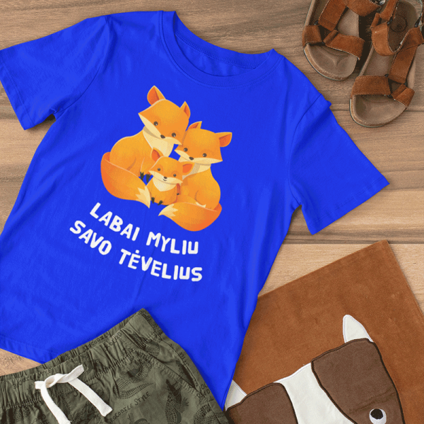 Vaikiški marškinėliai "Myliu savo tėvelius"
