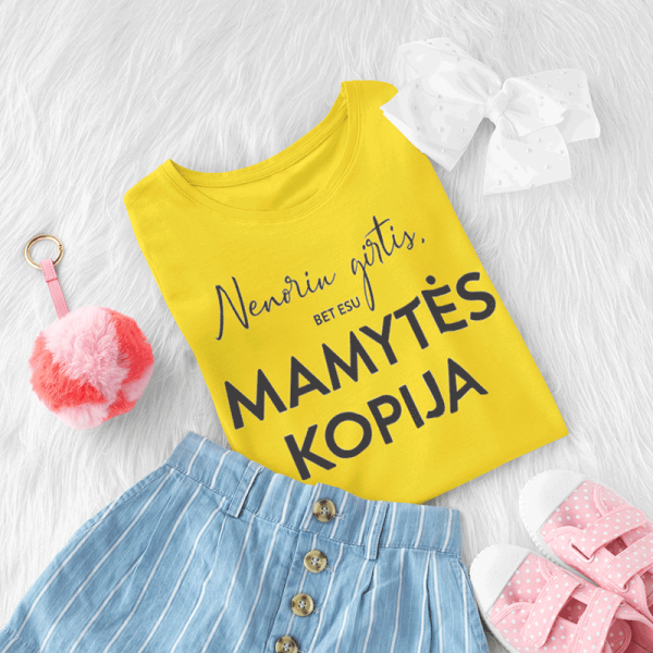 Vaikiški marškinėliai "Mamytės kopija"