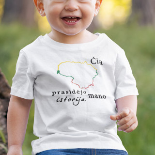 Vaikiški marškinėliai "Mano istorija"