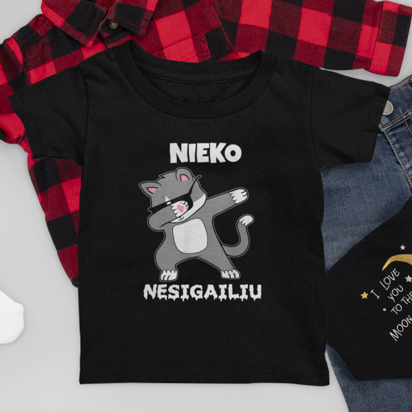 Vaikiški marškinėliai "Nieko nesigaliu"