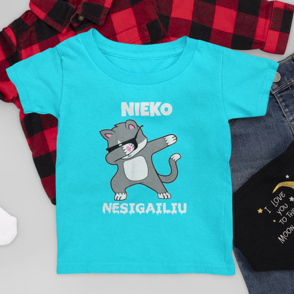 Vaikiški marškinėliai "Nieko nesigaliu"