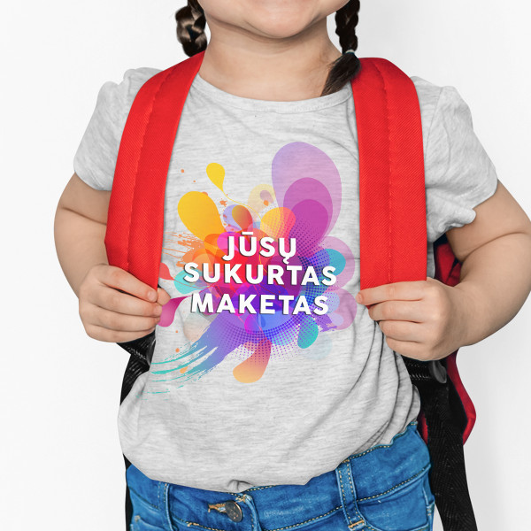 Vaikiški marškinėliai su Jūsų sukurtu dizainu
