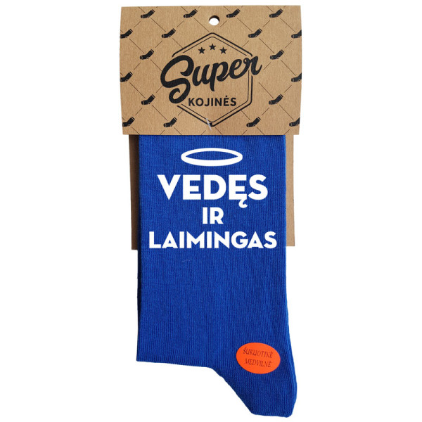 Kojinės "Vedęs ir laimingas" Kojinės "Vedęs ir laimingas"