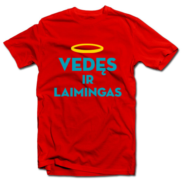 Marškinėliai "Vedęs ir laimingas (su aureole)" Marškinėliai "Vedęs ir laimingas (su aureole)"