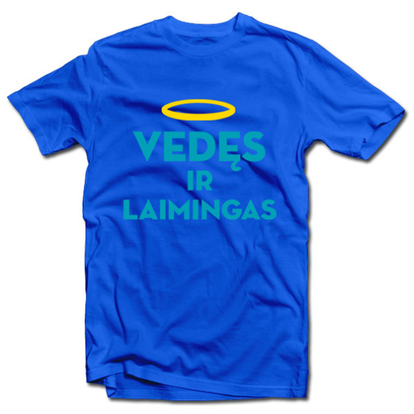 Marškinėliai "Vedęs ir laimingas (su aureole)" Marškinėliai "Vedęs ir laimingas (su aureole)"