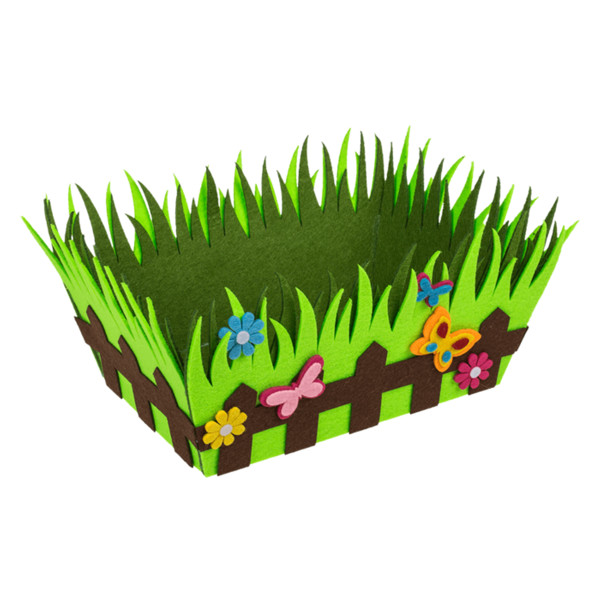 Velykinis veltinio krepšelis "Spring"