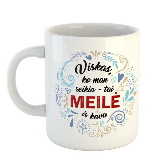 Puodelis "Meilė ir kava"