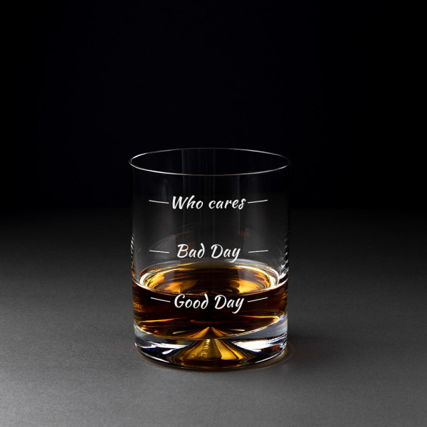 Vyno ir viskio taurių rinkinys "Who cares"