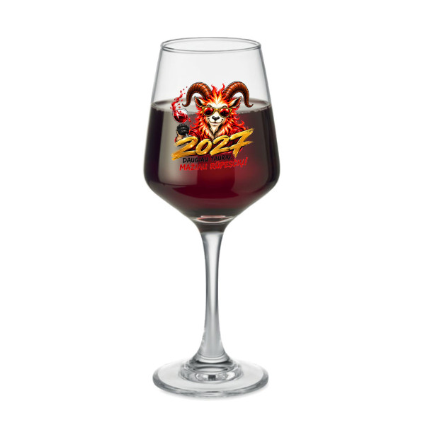 Vyno taurė "Daugiau taurių, mažiau rūpesčių" (400ml)