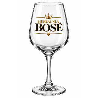 Vyno taurė "Geriausia bosė" (400ml)