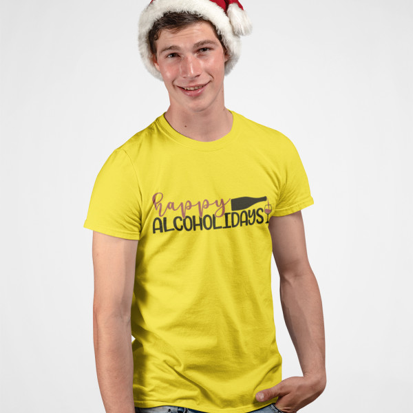 Marškinėliai "Happy alcoholidays"