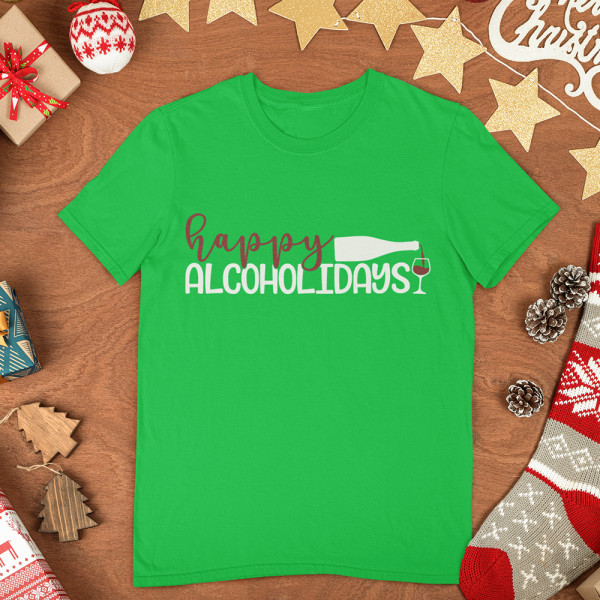 Marškinėliai "Happy alcoholidays"