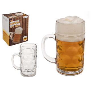 XL Alaus bokalas "Beer Stein" (1 litras)