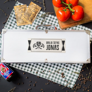 XL Barbekiu rinkinys "Grilio šefas Jonas"