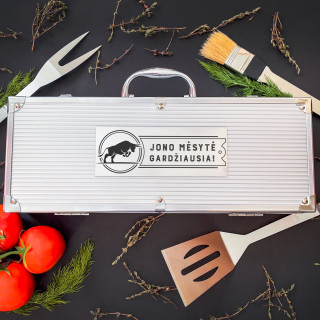 XL Barbekiu rinkinys "Jono mėsytė gardžiausia!"