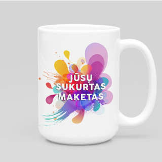 XL puodelis su Jūsų sukurtu dizainu (450ml)