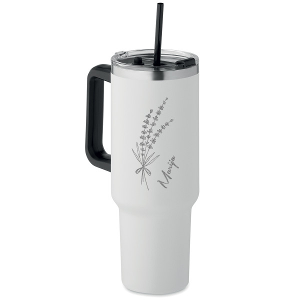 XL termopuodelis "Levandos" (1200ml) su jūsų pasirinktu vardu XL termopuodelis "Levandos" (1200ml) su jūsų pasirinktu vardu