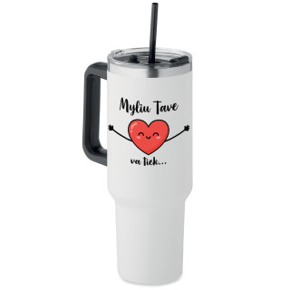 XL termopuodelis "Myliu Tave va tiek..." (1200ml)