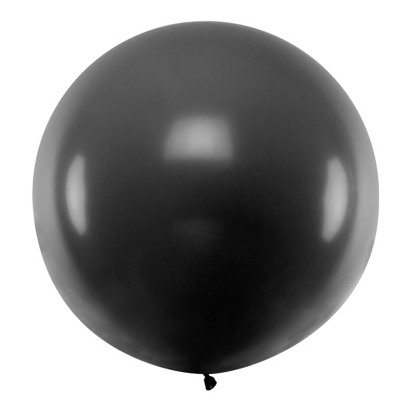 XXL apvalus juodas balionas (1 metras) XXL apvalus juodas balionas (1 metras)