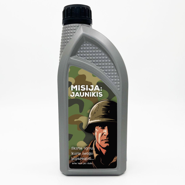 XXL dušo želė "Misija: Jaunikis" (1000ml) XXL dušo želė "Misija: Jaunikis" (1000ml)