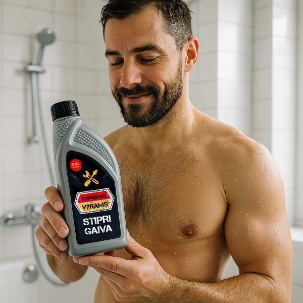 XXL dušo želė "Stipriems vyrams - stipri gaiva" (1000ml) XXL dušo želė "Stipriems vyrams - stipri gaiva" (1000ml)