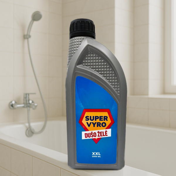 XXL dušo želė "Super vyro" (1000ml) XXL dušo želė "Super vyro" (1000ml)