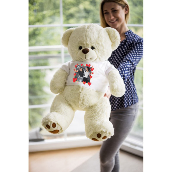 XXL meškinas "Albert - Myliu" su Jūsų pasirinkta nuotrauka (46 cm) XXL meškinas "Albert - Myliu" su Jūsų pasirinkta nuotrauka (46 cm)