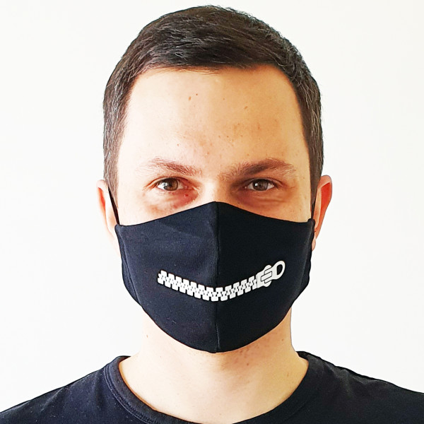 Veido kaukė "Užtrauktukas" Veido kaukė "Užtrauktukas"