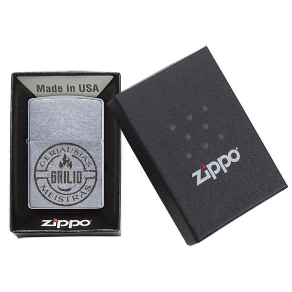 Zippo žiebtuvėlis "Geriausias grilio meistras" Zippo žiebtuvėlis "Geriausias grilio meistras"
