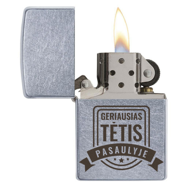 Zippo žiebtuvėlis "Geriausias TĖTIS pasaulyje" Zippo žiebtuvėlis "Geriausias TĖTIS pasaulyje"