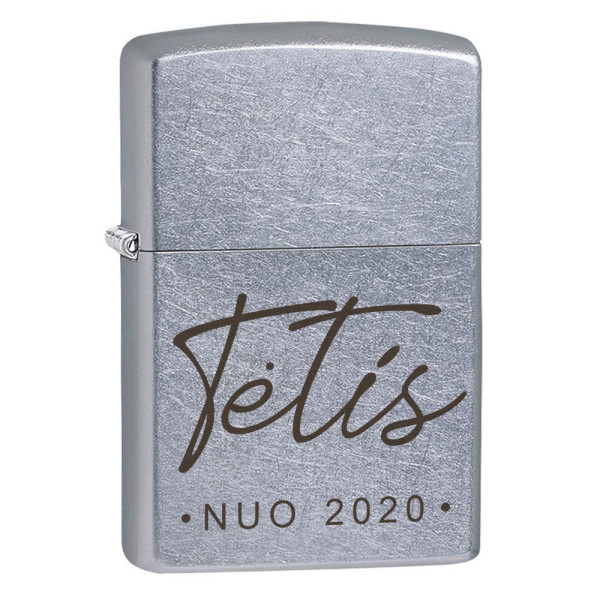 Zippo žiebtuvėlis "TĖTIS nuo..." su Jūsų pasirinktais metais Zippo žiebtuvėlis "TĖTIS nuo..." su Jūsų pasirinktais metais