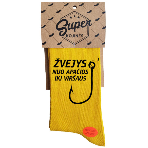 Kojinės "Žvejys nuo apačios iki viršaus" Kojinės "Žvejys nuo apačios iki viršaus"