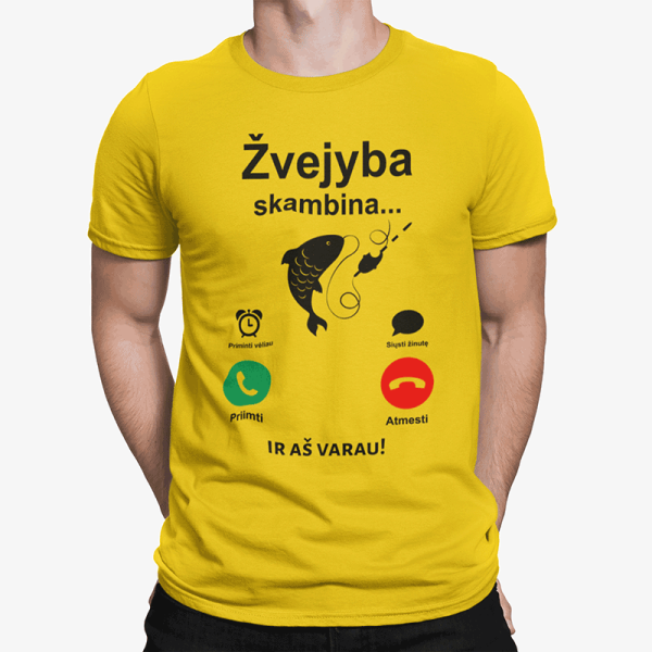 Marškinėliai "Žvejyba skambina" Marškinėliai "Žvejyba skambina"