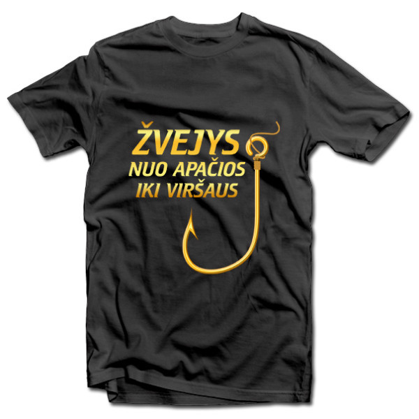 Marškinėliai "Žvejys nuo apačios iki viršaus" Marškinėliai "Žvejys nuo apačios iki viršaus"