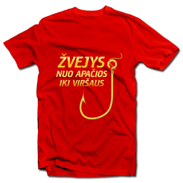 Marškinėliai "Žvejys nuo apačios iki viršaus" Marškinėliai "Žvejys nuo apačios iki viršaus"