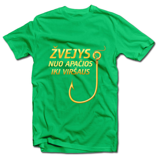 Marškinėliai "Žvejys nuo apačios iki viršaus" Marškinėliai "Žvejys nuo apačios iki viršaus"